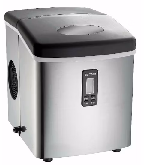 Edelstahl 1000kg/24h Eiswürfelbereiter 1ton/24h Eiswürfelbereiter für Hotels