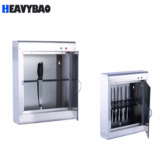 Heavybao Kommerzieller Edelstahl-UV-Messer-Gabel-Desinfektions-Sterilisatorschrank